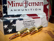 6.5 Creedmoor - 143 gr Hornady ELD-X, 2,700 FPS, 20 Rds.