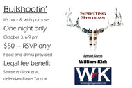 Bullshootin' with Bill - damn, I can make it but want to help.