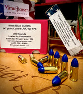 9mm Blue Bullet Competition Loads - 125 and 147 grain
