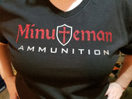 Ladies Bling V Neck Logo T-Shirt