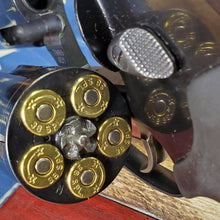 .38 Special, 158 grain Lead Semi-Wadcutter @ 1,000 FPS.