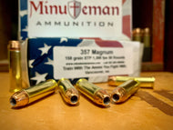.357 Magnum 158 grain XTP @ 1,250 FPS.