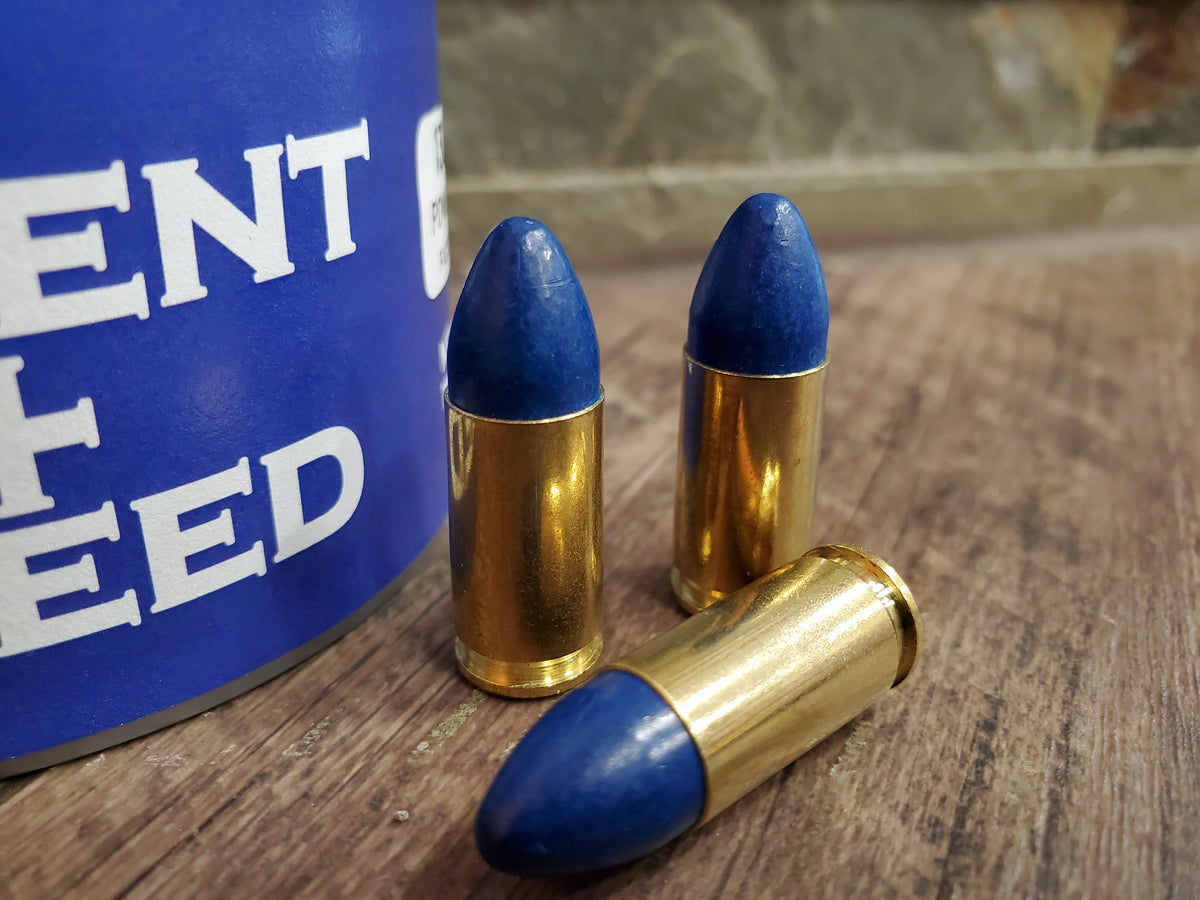 Talent + Speed Competition loads - 9mm 147 gr Blue bullets, 130 PF, 12 ...