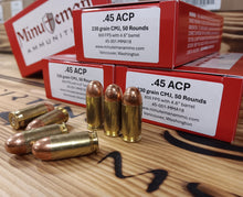 .45 ACP 230 grain CMJ-RN @ 800 FPS, 50 rounds.