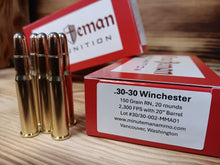 .30-30 Winchester 150 Grain Round Nose Soft Point, 20 rd box