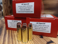 .44 Special, 240 grain CMJFP, @ 1,000 FPS