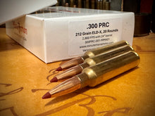 300 PRC, 212 gr ELD-X, 2,860 FPS, 20 Rd box