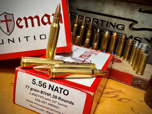 5.56 NATO 77 grain BTHP @ 2800