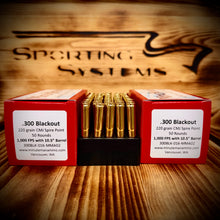 Slow Cooked Blackout Beans - 300BLK,  220 Grain CMJ Spire Point, 1000 FPS