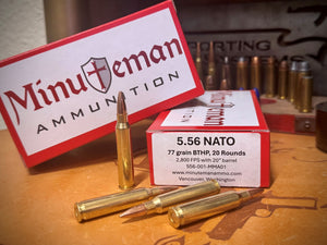 5.56 NATO 77 grain BTHP @ 2800