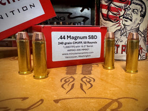 .44 Magnum SBD 240 grain CMJFP Subsonic