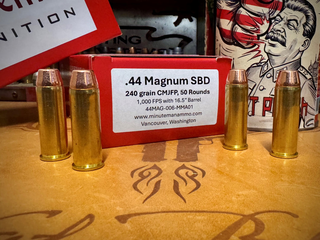 .44 Magnum SBD 240 grain CMJFP Subsonic