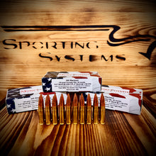 .300 Blackout 125 grain Hornady FMJ @ 2,050 FPS.