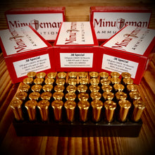 .38 Special, 158 grain CMJFP, 1,000 FPS, 50 Rounds.