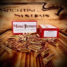 .38 Special, 158 grain CMJFP, 1,000 FPS, 50 Rounds.