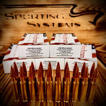 .308 Winchester 168 grain BTHP @ 2,700 FPS.