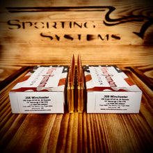 .308 Winchester 168 grain BTHP @ 2,700 FPS.