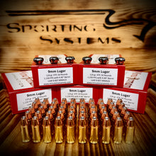 9mm 124 grain XTP @ 1,150 fps. 50 rounds.