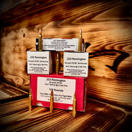 .223 Remington 55 grain BTSP @ 2,700 FPS