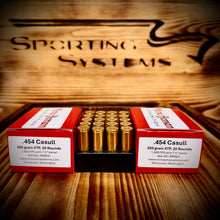 .454 Casull 250 grain XTP @ 1,650 FPS. 20 Rds.