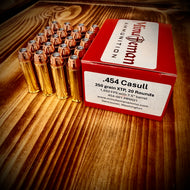 .454 Casull 250 grain XTP @ 1,650 FPS. 20 Rds.