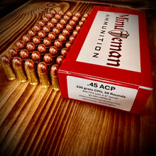 .45 ACP 230 grain CMJ-RN @ 800 FPS, 50 rounds.
