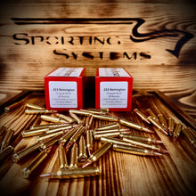 .223 Remington 55 grain BTHP @ 2,950 FPS.