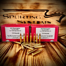 .223 Remington 55 grain BTHP @ 2,950 FPS.