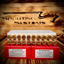 6.5 Creedmoor - 123 gr Hornady BTHP-M, 2900 FPS, 20 Rds.