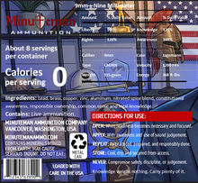 Washington Gun Law - 9mm, 115 gr CMJ-RN, 1200 FPS, 120 rds