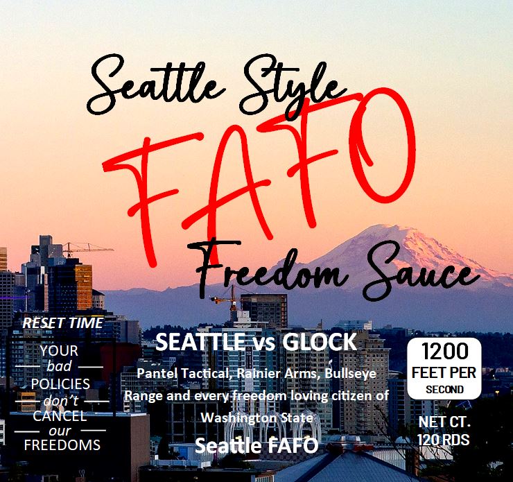 Seattle Style FAFO Fundraiser for Pantel Tactical - 9mm 115 gr FMJ, 1200 FPS, 120 rds