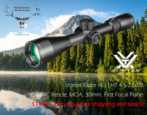 Vortex Razor HD LHT 4.5-22x50 MOA